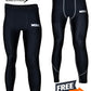 MRX Men's Compression Trouser Pant Base Layer Active Wear Black-Gray