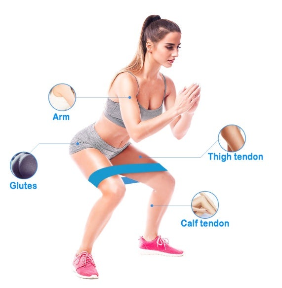 Resistance Bands – Elastic Booty & Bodybuilding Rubber Bands for Fitness