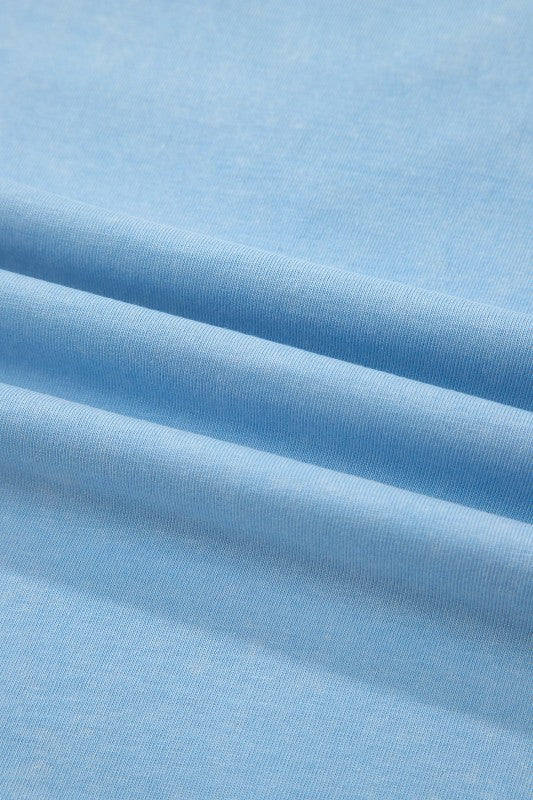 Mineral Wash V-Neck Tee & Skort Set