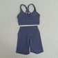Women's Cross Back Yoga Set with Pockets