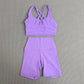 Women's Cross Back Yoga Set with Pockets