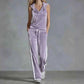 Summer Casual Women's Velvet Tracksuit Set