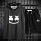 Summer Men's Casual Hooded Tracksuit Set