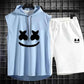 Summer Men's Casual Hooded Tracksuit Set
