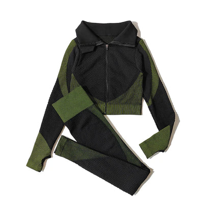 Yoga Leggings & Top Set Workout Clothes Gym Wear