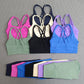 Women's Cross Back Yoga Set with Pockets