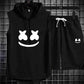 Summer Men's Casual Hooded Tracksuit Set
