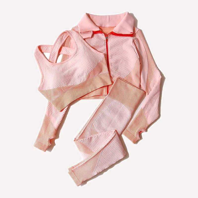 Yoga Leggings & Top Set Workout Clothes Gym Wear