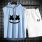 Summer Men's Casual Hooded Tracksuit Set