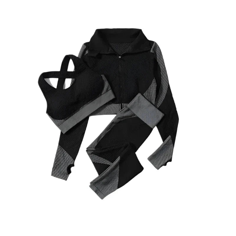 Yoga Leggings & Top Set Workout Clothes Gym Wear