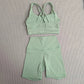 Women's Cross Back Yoga Set with Pockets