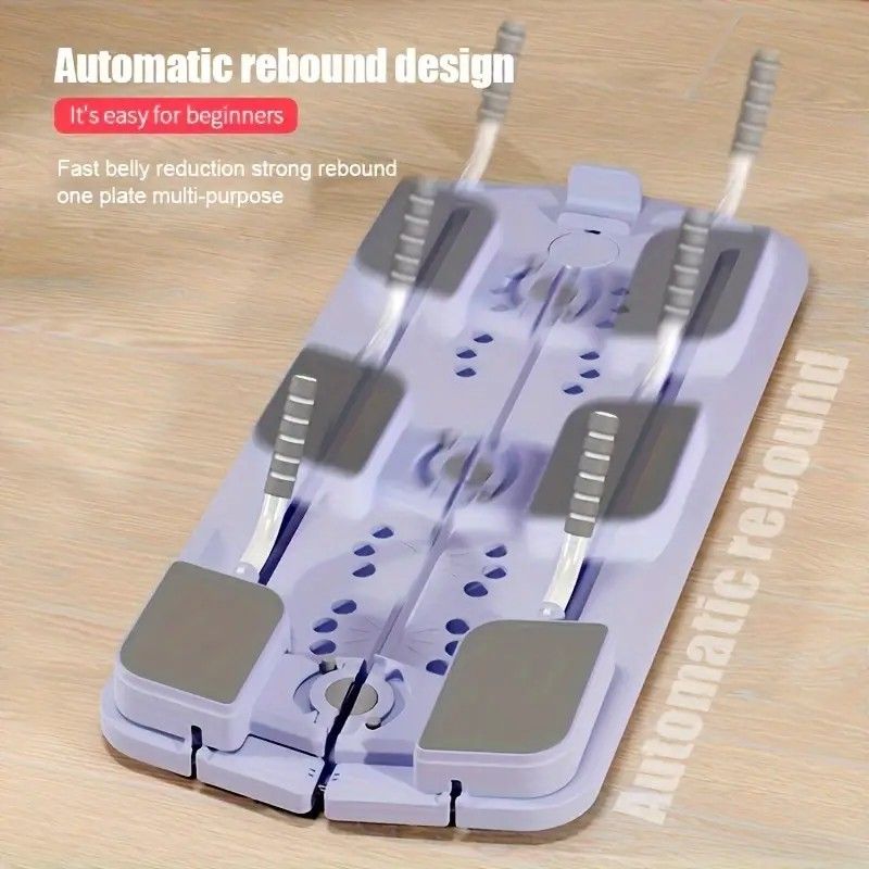 1pc Multi-Functional Folding Abdominal Exercise Board - PP Material, Uncharged, Portable Home Workout Equipment for Waist, Buttocks, Leg Toning and Shaping, Gym Accessories