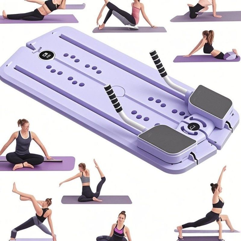 1pc Multi-Functional Folding Abdominal Exercise Board - PP Material, Uncharged, Portable Home Workout Equipment for Waist, Buttocks, Leg Toning and Shaping, Gym Accessories