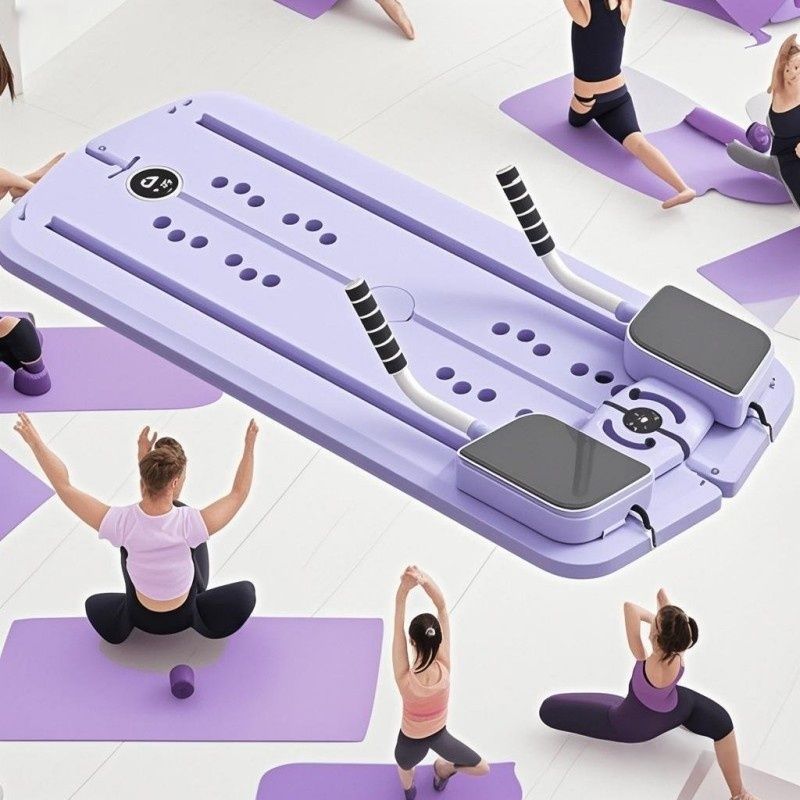 1pc Multi-Functional Folding Abdominal Exercise Board - PP Material, Uncharged, Portable Home Workout Equipment for Waist, Buttocks, Leg Toning and Shaping, Gym Accessories