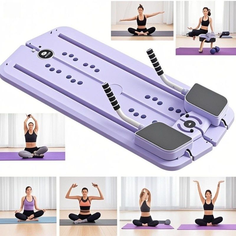 1pc Multi-Functional Folding Abdominal Exercise Board - PP Material, Uncharged, Portable Home Workout Equipment for Waist, Buttocks, Leg Toning and Shaping, Gym Accessories