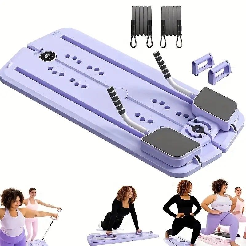 1pc Multi-Functional Folding Abdominal Exercise Board - PP Material, Uncharged, Portable Home Workout Equipment for Waist, Buttocks, Leg Toning and Shaping, Gym Accessories