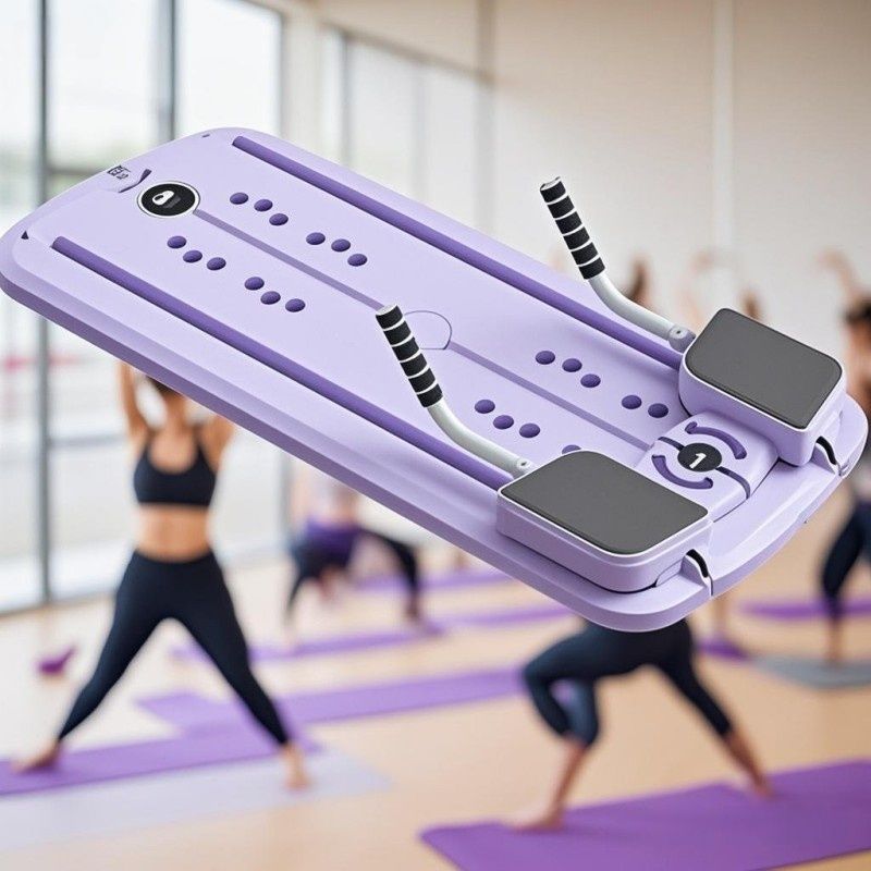 1pc Multi-Functional Folding Abdominal Exercise Board - PP Material, Uncharged, Portable Home Workout Equipment for Waist, Buttocks, Leg Toning and Shaping, Gym Accessories