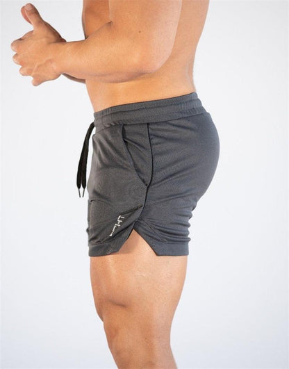Men’s Quick-Dry Gym Training Shorts – Athletic Compression Shorts with Pockets