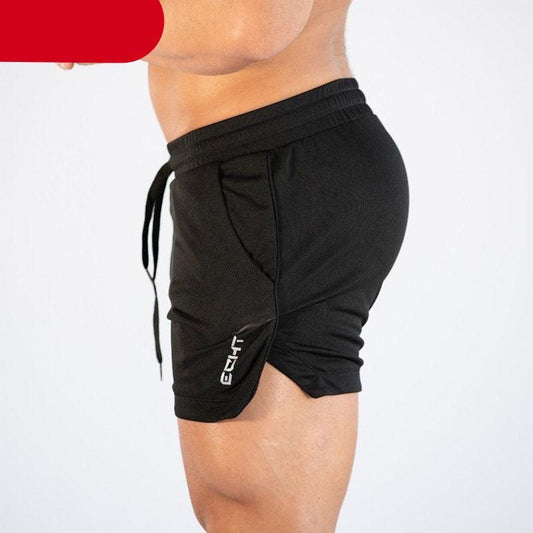 Men’s Quick-Dry Gym Training Shorts – Athletic Compression Shorts with Pockets