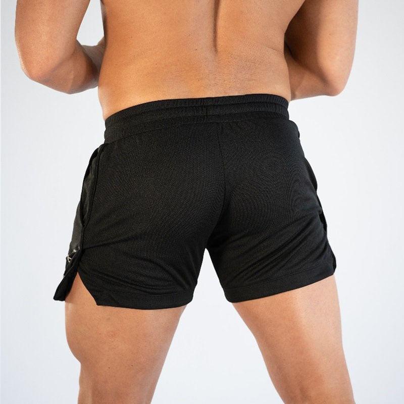 Men’s Quick-Dry Gym Training Shorts – Athletic Compression Shorts with Pockets
