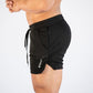 Men’s Quick-Dry Gym Training Shorts – Athletic Compression Shorts with Pockets