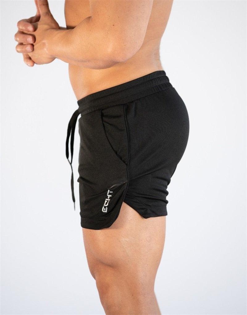 Men’s Quick-Dry Gym Training Shorts – Athletic Compression Shorts with Pockets